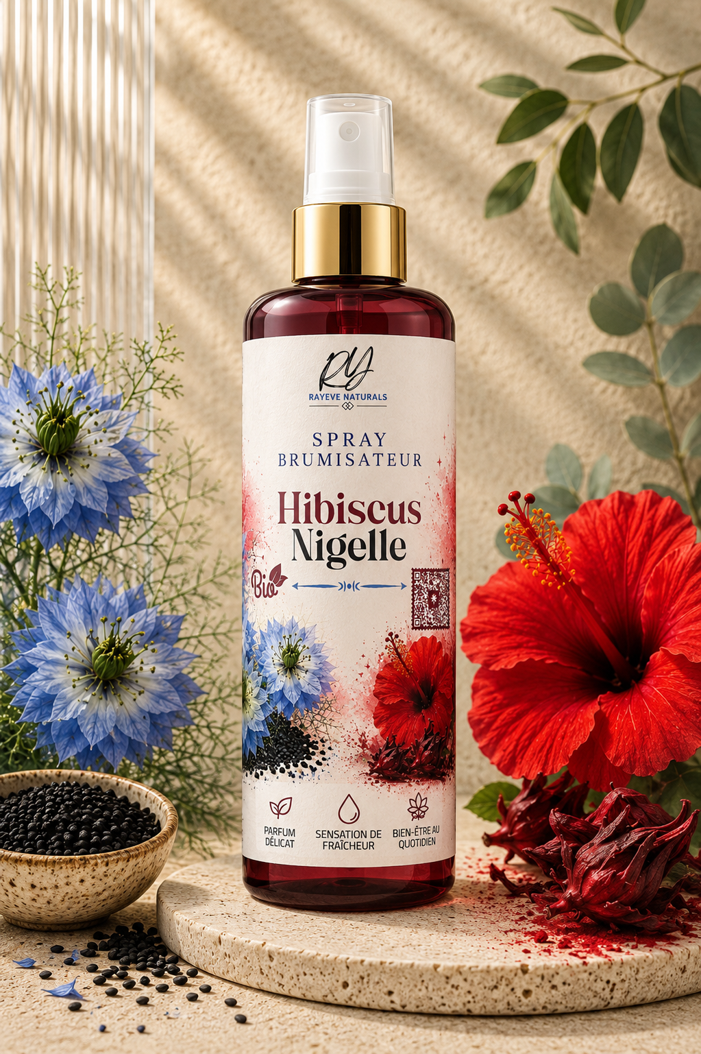 Spray Brumisateur Hibiscus Nigelle d'Éthiopie