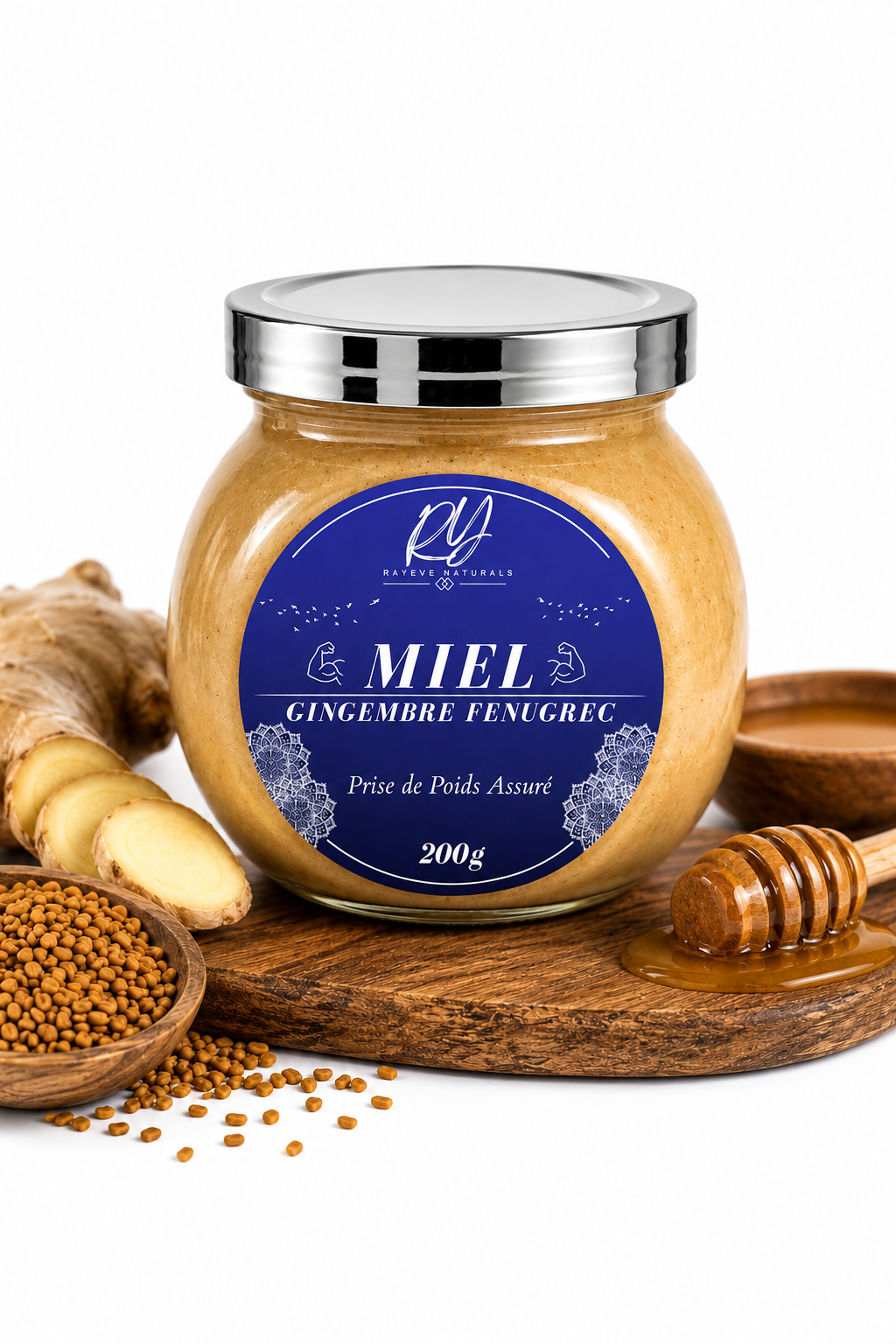 Miel gingembre Fenugrec 200g